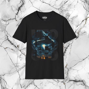 UFO Night Sky Encounter Unisex Softstyle T-Shirt