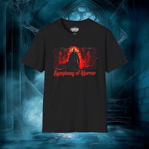 Symphonie des Horror Unisex Softstyle T-Shirt, Geschenk für Horror Fans