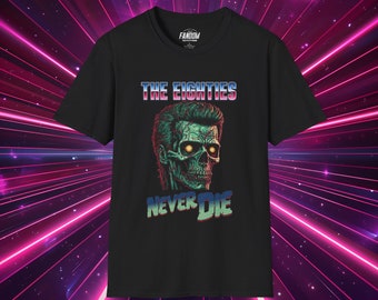The Eighties Never Die, Zombie Unisex Softstyle T-Shirt