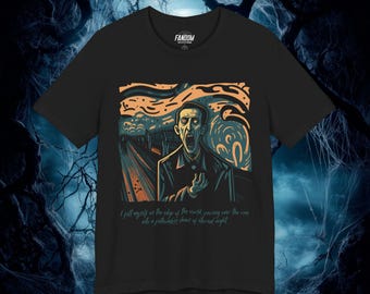 Lovecraft the Scream Expressionist Illustration T-Shirt | Horror Art Tee