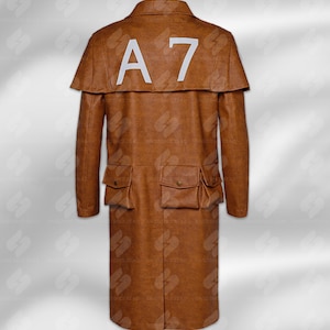 Manteau Trench Cosplay Fallout Ranger - Cuir, Taille Universelle, Fait Main