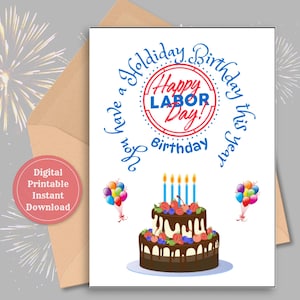 Biglietto d'auguri unico, biglietto per la festa del lavoro, compleanno per moglie, marito, papà, mamma, settembre, biglietto per la sorella, biglietto per il fratello, vacanza stampabile