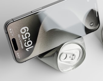 Soda Can Phone Stand | Crushed Can Holder | 3D Printed Pop Art | Funny Desk Accessory | Quirky iPhone Dock | Unique Gift for Him