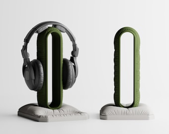 PillowDock Headphone Stand | 3D Printed Cushion Holder | Aesthetic Headset Rest | Cozy Gaming Desk Setup | Unique Tech Accessory