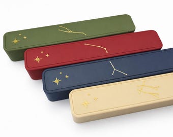 Large Zodiac Pill Box | Constellation Medication Organizer, Plant-Based Material (7 Day)
