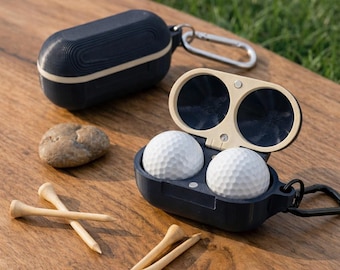 Personalized Golf Ball Carrier | Magnetic Case, Golf Bag Accessory, Groomsmen Gift