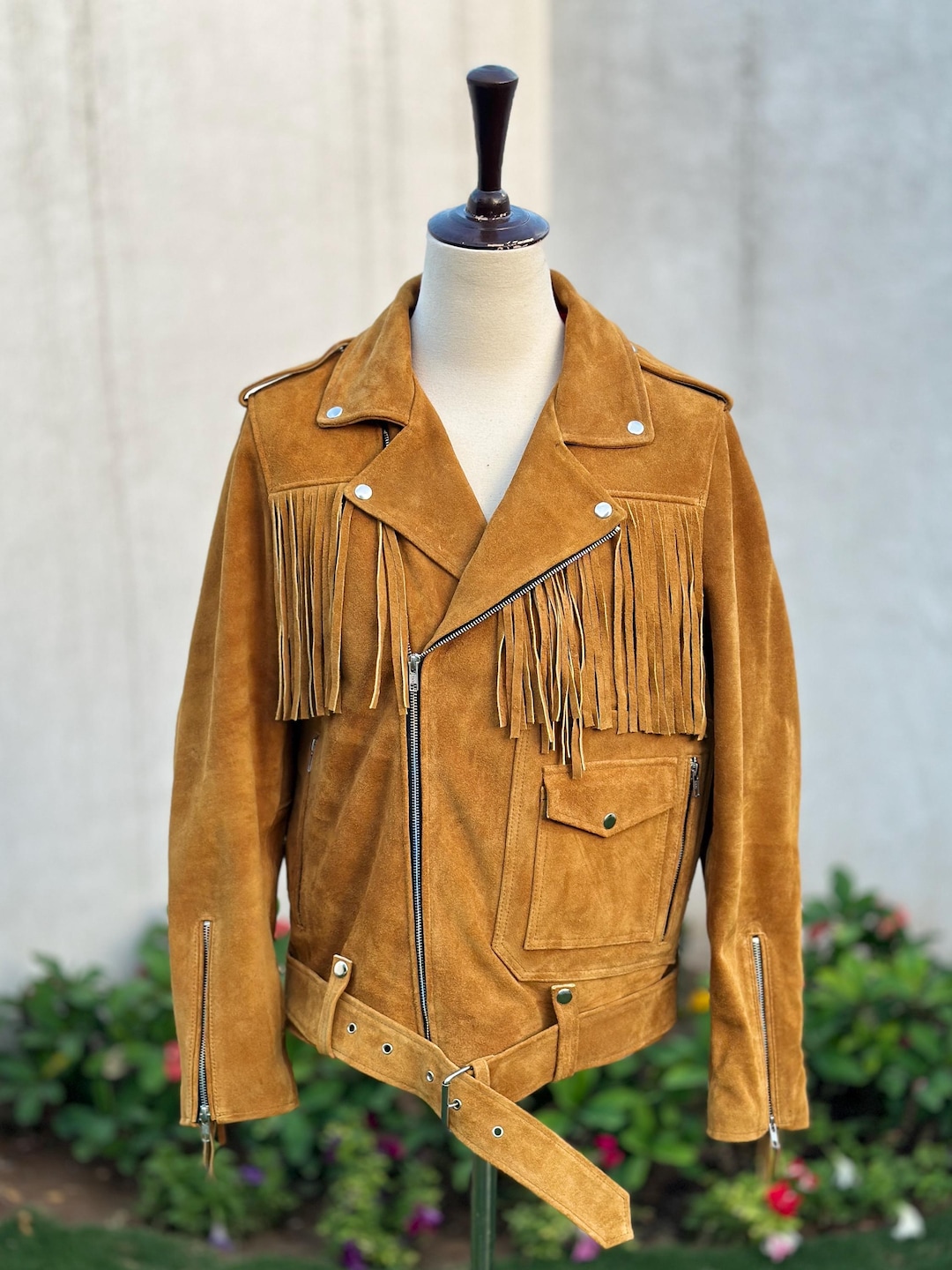 FRINGE VEST SET SUEDE JACKET ブラウンM s-l500.jpg