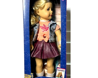 American Girl Doll Tenney Grant Doll & Boek-Meisje van het Jaar Gepensioneerd-NIEUW in doos!