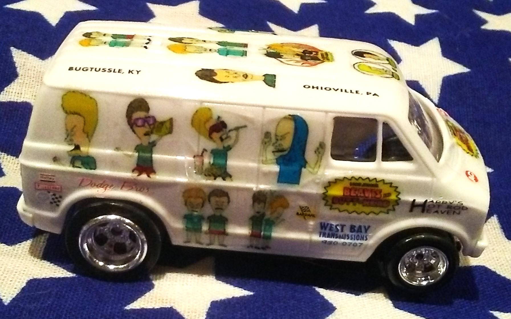Beavis & Butthead Custom Made Slot Car Dodge Tradesman Van New / Ho ...