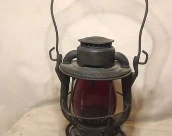 Dietz flashlight red balloon embossed New York Haven Hartford railway