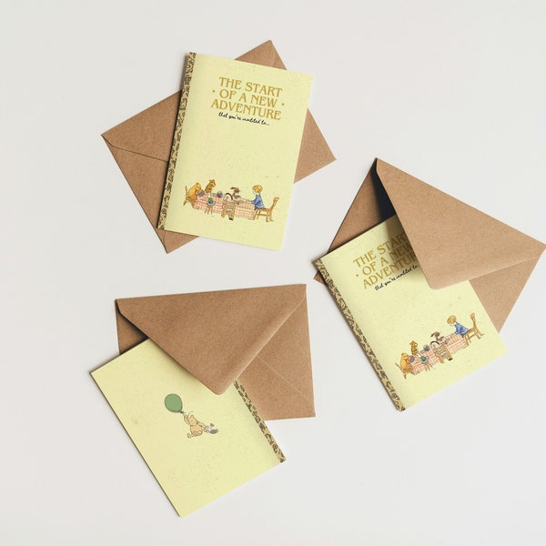 Winnie The Pooh Baby Shower Invitation Canva Template Little Golden Book Inspired Christopher Robin Party Invite Custom Card