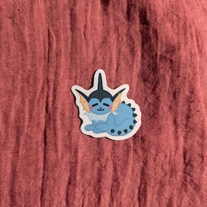 Cute 2.5 inch Resting Eeveelutions Eevee/Espeon/Umbreon/Vaporeon/Jolteon/flareon/leafeon/glaceon/Sylveon semi waterproof vinyl sticker