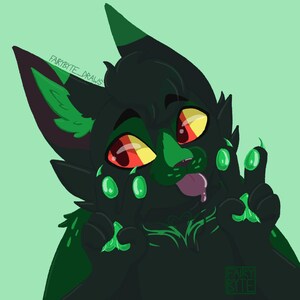 Custom Furry Fursona Commission Headshot or Shoulders Up Drawing image 2