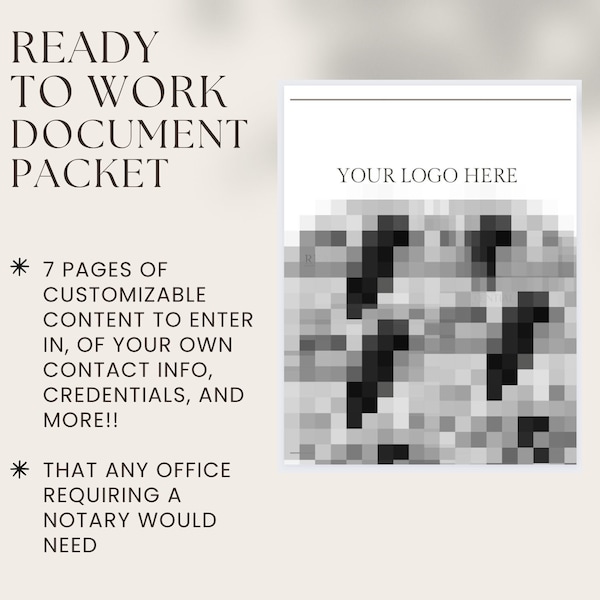 Notary Loan Signing Agent Ready To Work Document Packet