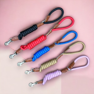 Dog Leash - Lightweight Rope - Soft Handle - Handmade for Quality, Perfect for Small Medium Large Dogs - Leathercraftman Stitch