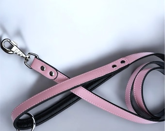 Personalized Leather Dog Leash, Handmade Dog Lead, Soft Padded Handle, Custom Engraved, Strong Leather Leash, Everyday Walks, Dog Lover Gift