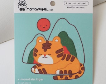 Mountain Tiger • Single Kiss Cut Vinyl Sticker