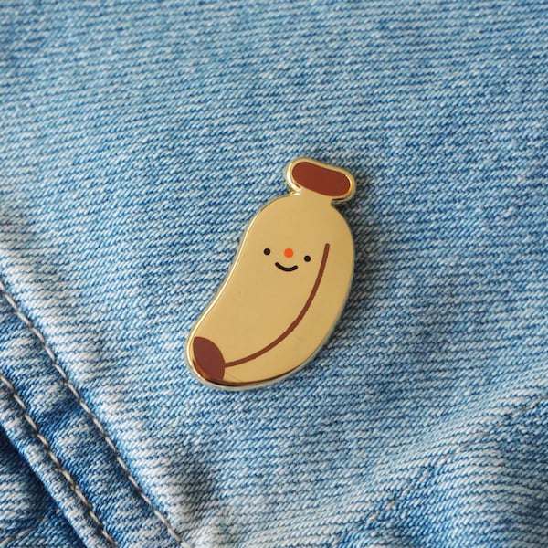Banane • Emaille-Anstecknadel