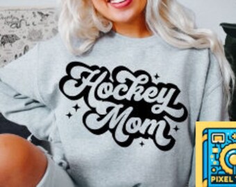 Hockey Mom Retro Design Download |  Hockey Mom | PNG, SVG | Digital Download