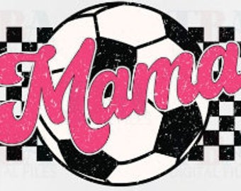 Soccer Mama | Cool Soccer Mama | Digital Download | Retro Soccer | PNG |SVG | Soccer Checkered