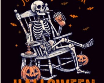 Just Waiting For Halloween | Halloween PNG | Halloween | Halloween Download| Halloween Shirt | Digital Download