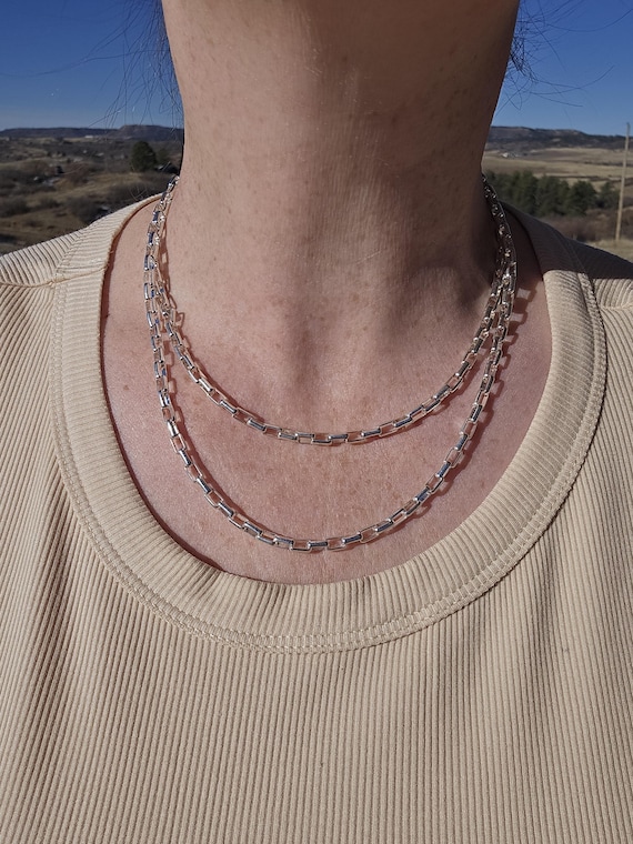 Vintage Italian 925 sterling silver biker chain - image 9