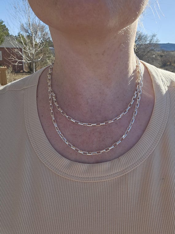 Vintage Italian 925 sterling silver biker chain - image 8