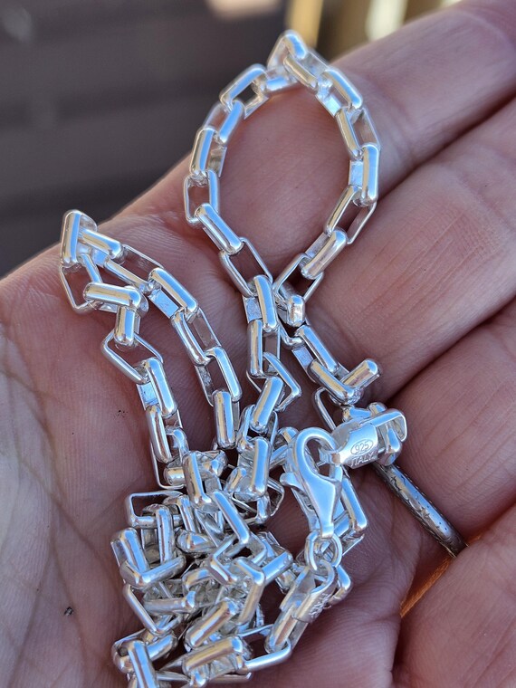 Vintage Italian 925 sterling silver biker chain - image 6