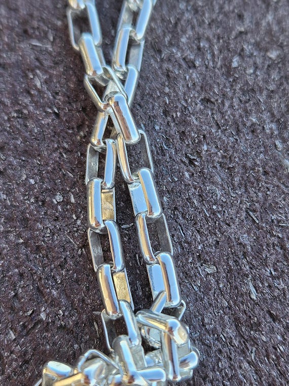 Vintage Italian 925 sterling silver biker chain - image 3
