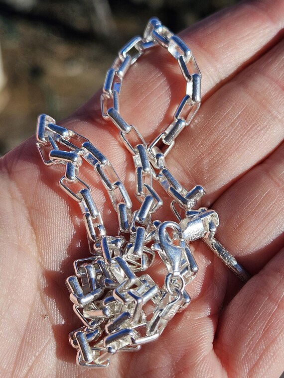 Vintage Italian 925 sterling silver biker chain - image 7