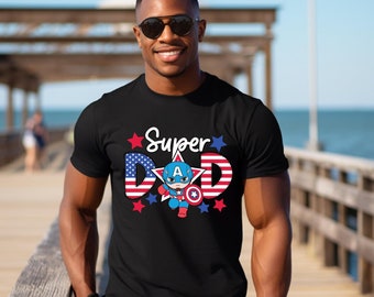 Captain America Super Dad Shirt | Father's Day Gift