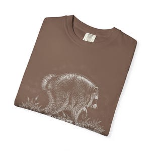 Camiseta Comfort Colors Jimothy Raccoon, Camiseta del famoso mapache de Seattle, Camiseta gráfica vintage Y2K, Camiseta de lindo mapache, Regalo divertido de animales imagen 4