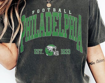 Vintage voetbalshirt Philadelphia, T-shirt Philadelphia Game Day, retro Philadelphia Football Comfort Colors T-shirt, grafisch shirt Est 1933