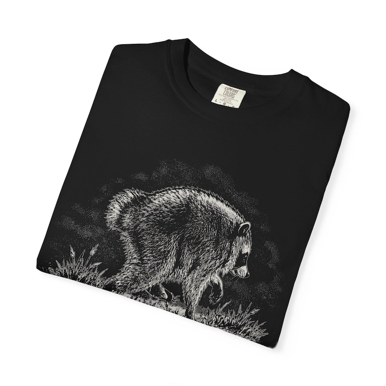 Camiseta Comfort Colors Jimothy Raccoon, Camiseta del famoso mapache de Seattle, Camiseta gráfica vintage Y2K, Camiseta de lindo mapache, Regalo divertido de animales imagen 5
