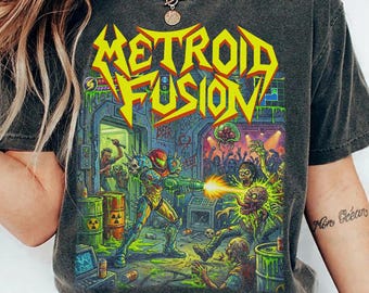 Camiseta de juego de heavy metal, camiseta pirata vintage de Aran, camiseta retro de videojuegos de los 90, arte de thrash metal, regalo para gamers, ropa urbana