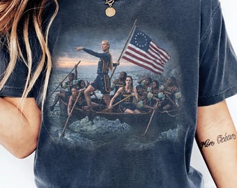 Sophie Cunningham Caitlin Clark Crossing The Delaware Shirt, Indiana Women's Basketball Vintage T-Shirt, Indiana Fever Graphic Tee