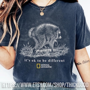 Camiseta Comfort Colors Jimothy Raccoon, Camiseta del famoso mapache de Seattle, Camiseta gráfica vintage Y2K, Camiseta de lindo mapache, Regalo divertido de animales imagen 2