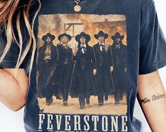 Comfort Colors Feverstone Shirt, Vintage Western Graphic Tee, Retro Cowgirl T-Shirt, Sophie Caitlin Fan Gift, Bootleg Western Shirt