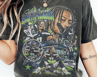 Vintage Jaxon Smith-Njigba Shirt, Retro Seattle Football Bootleg Tee, JSN 11 Graphic T-Shirt, Game Day Football Fan Gift