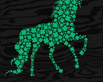 St Patrick's Day Unicorn Png, Unicorn Instant Digital Download , Lucky Unicorn Png, Unicorn Sublimation , St Patrick's Day Clipart, Clover