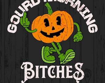 Calabaza de Halloween divertida PNG, diseño retro espeluznante (descarga digital)