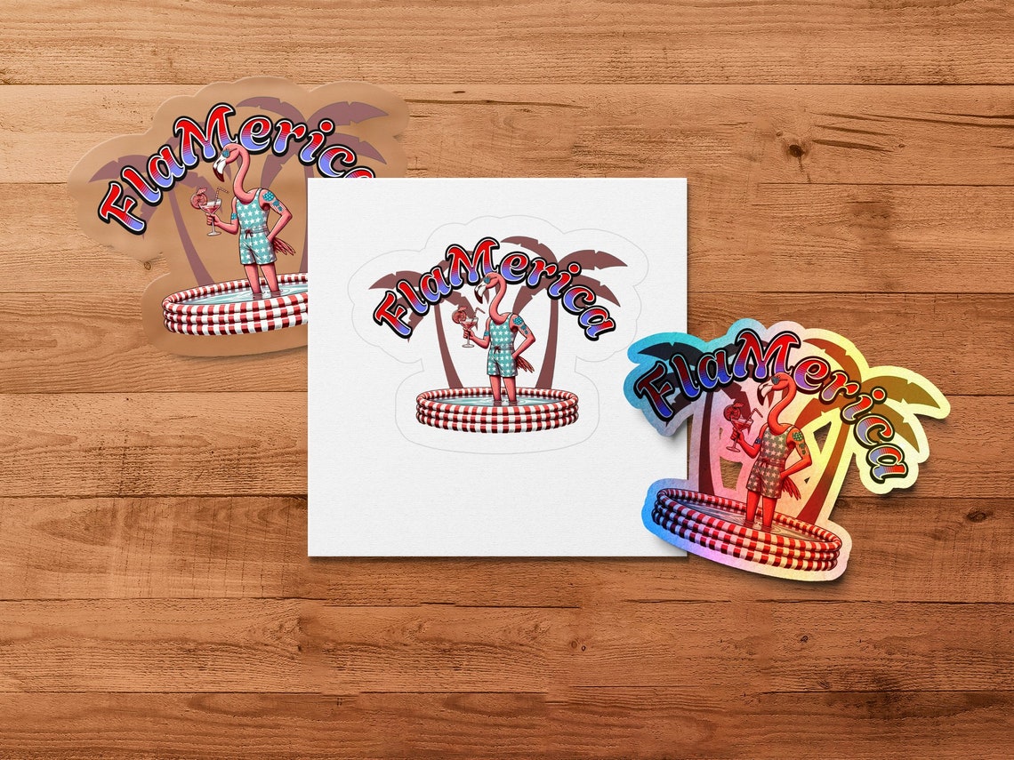 fourth of july flamingo