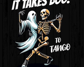 Tanzendes Halloween-Skelett PNG - Retro Halloween Clipart (digitaler Download)