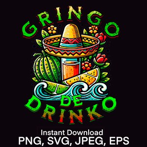 Cinco De Mayo | Popular Svg Files For Cricut | Silhouette Cut File | Mexican Fiesta Svg | Tacos Png | Digital Download | Instant Download