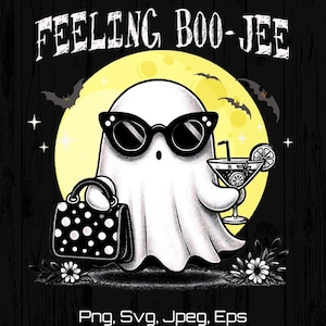 Boo-jee Ghost Svg, Boo-jee Halloween Png, Halloween Costumes, Halloween Ghost Clip Art, Spooky Season Png, Cute Ghost Png, Boogie Halloween