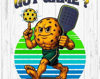 Dancing Pickles Attending the Ball, Pickleball Clipart JPG/PNG