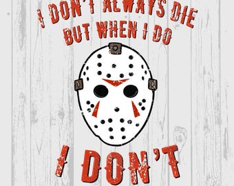 Funny Jason Voorhees Mask - Digital Png & Svg - Horror Art for Friday the 13th - Unique Costume Design - Funny Horror Png - Svg - horror art