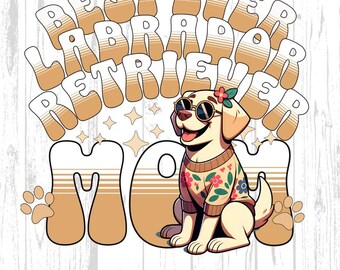 Golden Retriever Mom PNG: Dog Lover Gift, Sublimation Art (Digital Download)