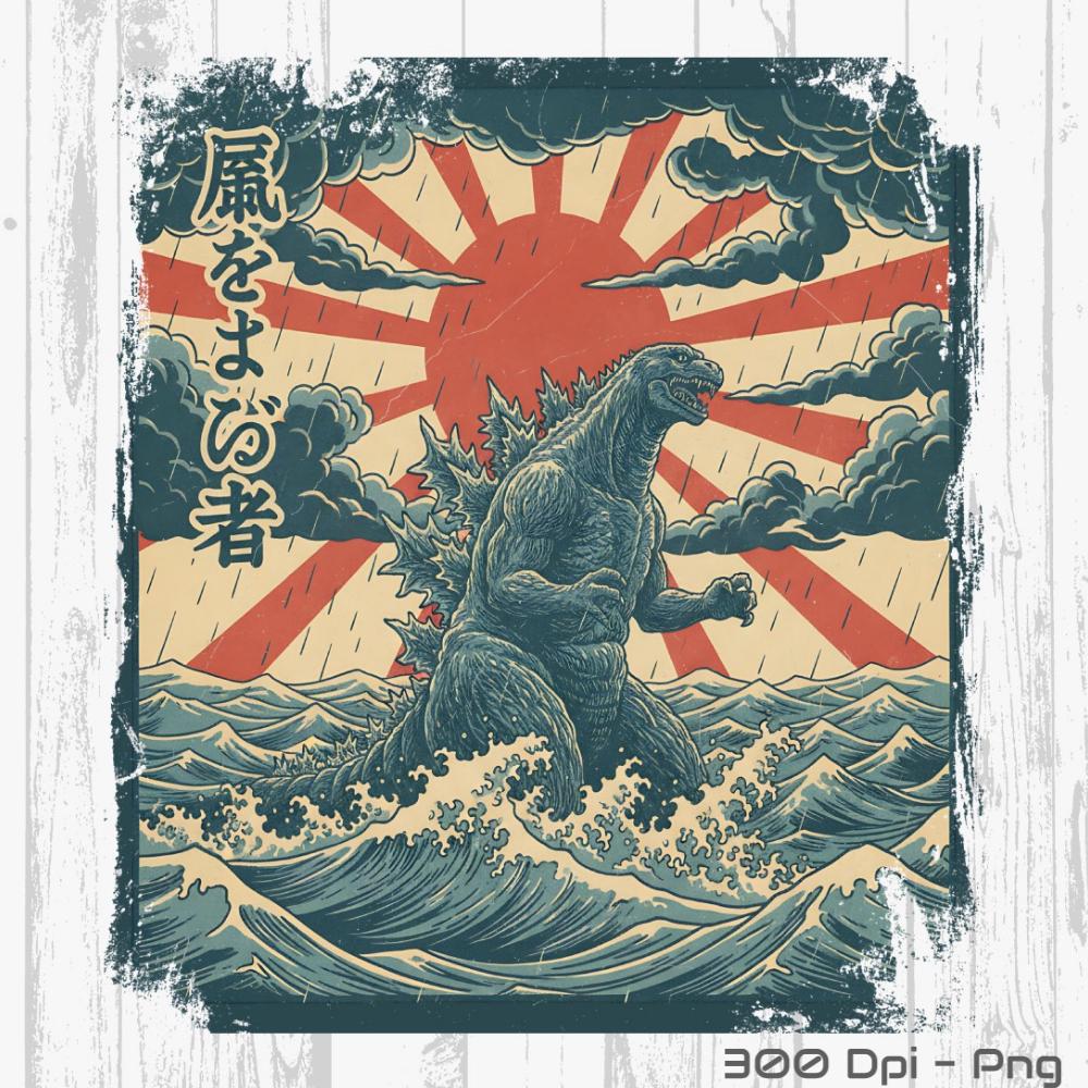 Japanese godzilla poster - Etsy 日本