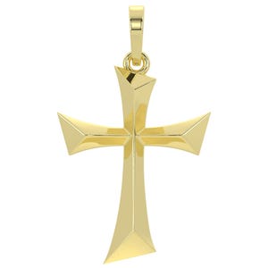 Personalized Silver Jesus Cross Necklace Handmade Crucifixion Pendant Engraved Religious Charm for Men